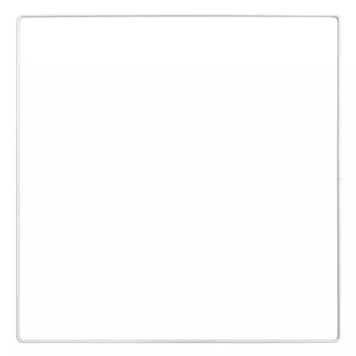 Cuadrado de metal desnudo para atrapasueños y pantallas 30 cm - Blanco x1