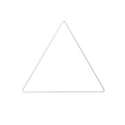 Triángulo de metal desnudo para atrapasueños, y lámparas 20 cm - Blanco x1