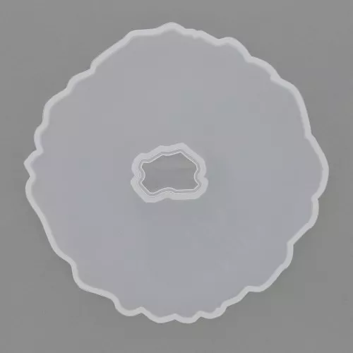 Molde de silicono - forma geoda calada - 130x130 mm para resina x1
