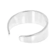 Anillo ancho 6 mm ajustable sin anilla de Plata 925 x1