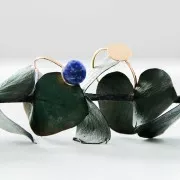 Anillo fino para cabuchón 8 mm - Talla 56 - Chapado de oro 3 micras x1