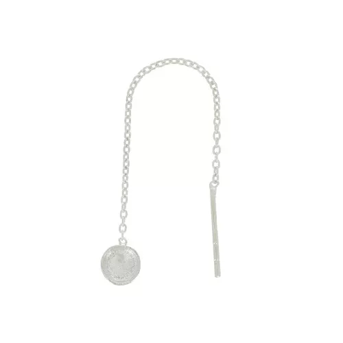 Ganchos pendientes 60 mm para cabuchón 4 mm - Plata 925 x2