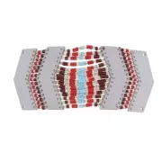 2 terminales & 2 entrepiezas para Miyuki - Acero inoxydable