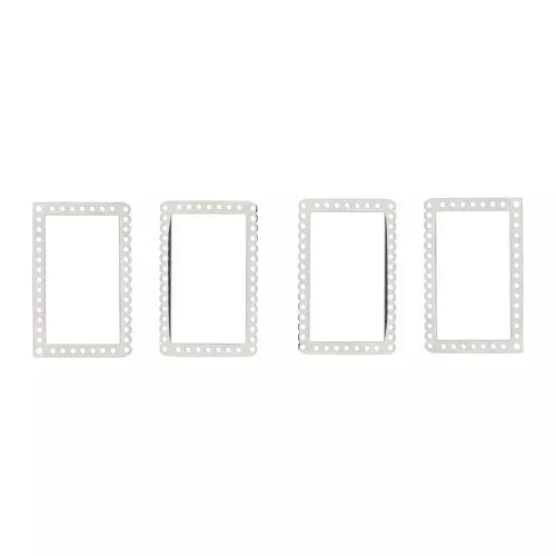 4 entrepiezas rectangulares para Miyuki - Acero inoxydable