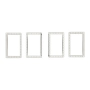 2 terminales y 2 entrepiezas rectangulares para Miyuki - Acero inoxydable|raw }}