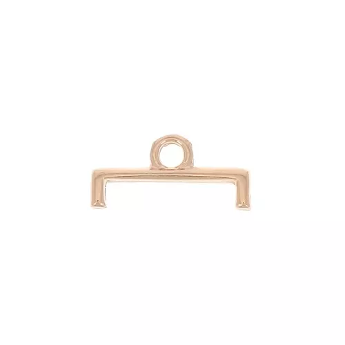 Cymbal -Terminal para tejido de cuentas Delica 11/0 12mm Topolia II Dorado rosax1