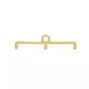 Cymbal -Terminal para tejido cuentas Delica 11/0 23 mm Topolia III Dorado oro fino x1