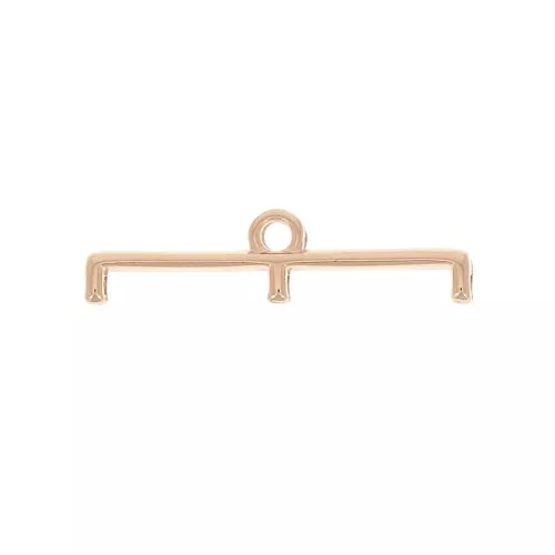 Cymbal -Terminal para tejido cuentas Delica 11/0 23 mm Topolia III Dorado rosax1