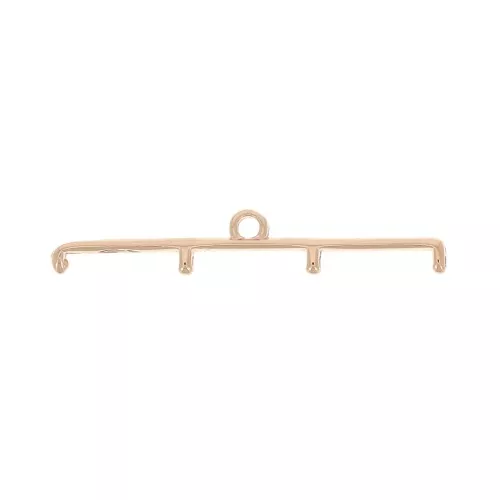 Cymbal -Terminal para tejido de cuentas Delica 11/0 33mm Topolia IV Dorado rosax1