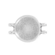 Cymbal - Terminal para perlas Rocalla 11/0 16x11 mm Pithari II - Plateado envejx1