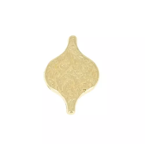 Cymbal - Entrepieza para perlas Paisley Duo 15x11 mm Liotrivi - Dorado oro fino x1