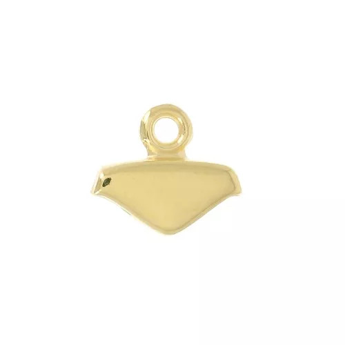 Cymbal - Terminal de acabado para Cheurón Beads 9x10 mm Mikronisi - Dorado oro fino x1