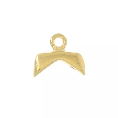 Cymbal - Terminal de acabado para Cheuron Beads 9x11 mm Koutalas - Dorado oro finox1
