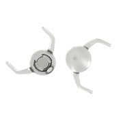 Plato Cierre magnético para Miyuki Delica 11/0 18x17 mm Kissamos II - Arg v. x1