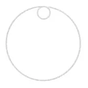 Colgante circulo diamantado 40 mm de Plata 925 x1