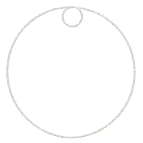 Colgante circulo diamantado 45 mm de Plata 925 x1