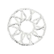 Entrepieza - colgante sol diamantado 15 mm de Plata 925x1