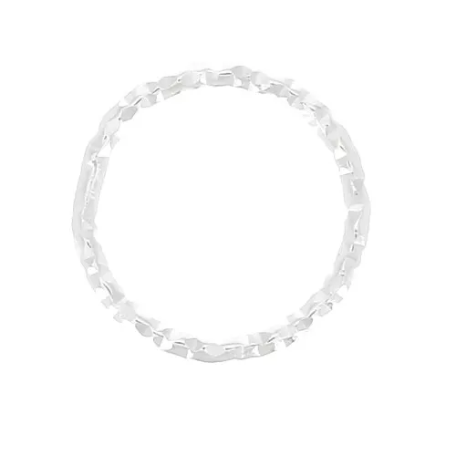 Anilla cerrada redondo diamantado 9.6 mm de Plata 925 x1