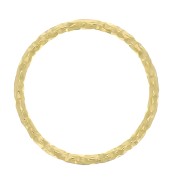 Anilla cerrada redondo diamantado 12 mm de Plata 925 Dorado con oro fino x1|raw }}
