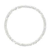 Anilla cerrada redondo diamantado 12 mm de Plata 925 x1|raw }}