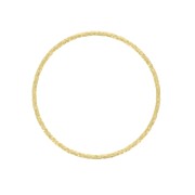 Anilla montaje tejido redondo diamantado 23 mm de Plata 925 Dorado con oro finox1|raw }}