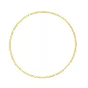 Anilla montaje tejido redondo diamantado 29 mm de Plata 925 Dorado con oro fino x1