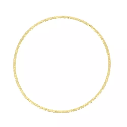 Anilla montaje tejido redondo diamantado 29 mm de Plata 925 Dorado con oro fino x1