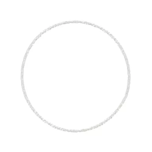 Anilla de montaje tejido redondo diamantado29 mm de Plata 925 x1