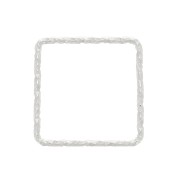 Anilla montaje tejido cuadrado diamantado 13 mm de Plata 925 x1|raw }}