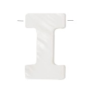 Cuenta letra alfabeto de nácar 10x3 mm - I - Natural x1|raw }}