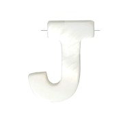 Cuenta letra alfabeto de nácar 9x8 mm - J - Natural x1|raw }}