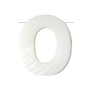 Cuenta letra alfabeto de nácar 10x8.5 mm - O - Natural x1|raw }}