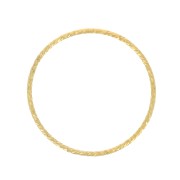 Anilla cerrada diamantada 25 mm de Gold filled x1