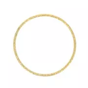 Anilla cerrada diamantada 25 mm de Gold filled x1