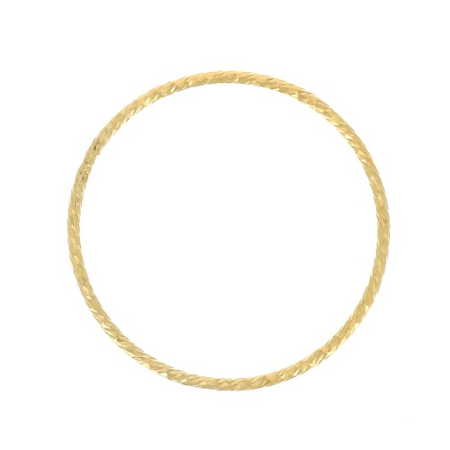 Anilla cerrada diamantada 25 mm de Gold filled x1