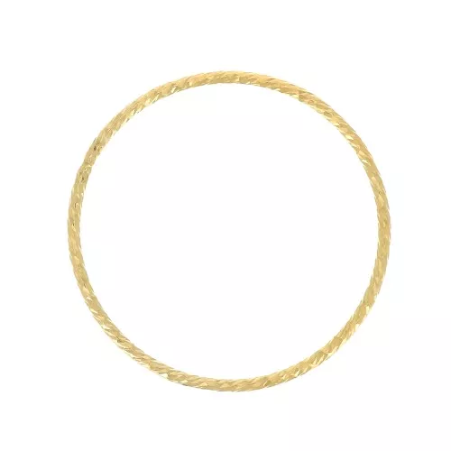 Anilla cerrada diamantada 25 mm de Gold filled x1