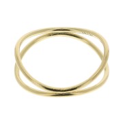 Anillo doble anilla cruzada - Talla 48 - de Gold Filled x1|raw }}