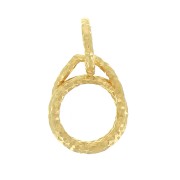 Colgante diamantado 10x8mm para cabuchón 6 mm de Plata 925 Dorado oro fino x1|raw }}