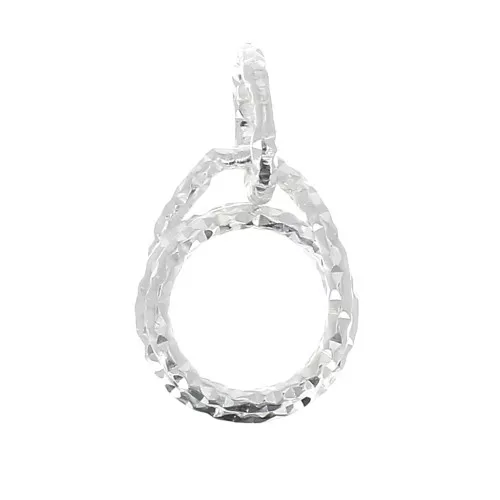Colgante diamantado 10x8mm para cabuchón 6 mm de Plata 925 x 1