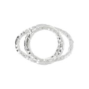 Entrepieza engaste diamantada 11x8mm para cabuchón 6 mm - de Plata 925 x1|raw }}
