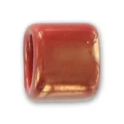 Pasante de cerámica 17x15 mm Gold Red x1