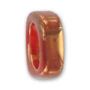 Pasante de cerámica 17x6 mm Gold Red x1|raw }}