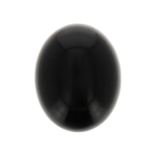 Cabuchón ovalado 10x8 mm Onyx noir x1
