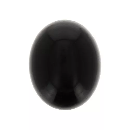 Cabuchón ovalado 10x8 mm Onyx noir x1