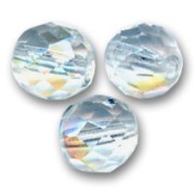 Facetadas 12 mm Crystal AB x5