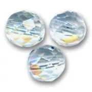 Facetadas 12 mm Crystal AB x5