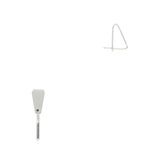 Enganche colgante 8.6 mm con varilla de Plata 925 x1