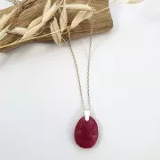 Enganche colgante 8.6 mm con varilla de Plata 925 x1