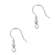 Ganchos pendientes bola 20 mm de Plata 925 x2