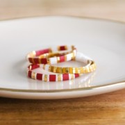 Miyuki Half Tila Beads 5x2.3x1.9mm HTL-4520 - Opaque Orange Picasso x10g